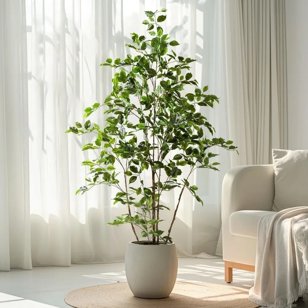Bailikang Artificial Ficus Tree 5FT Large Faux Potted Plant Indoor New Box